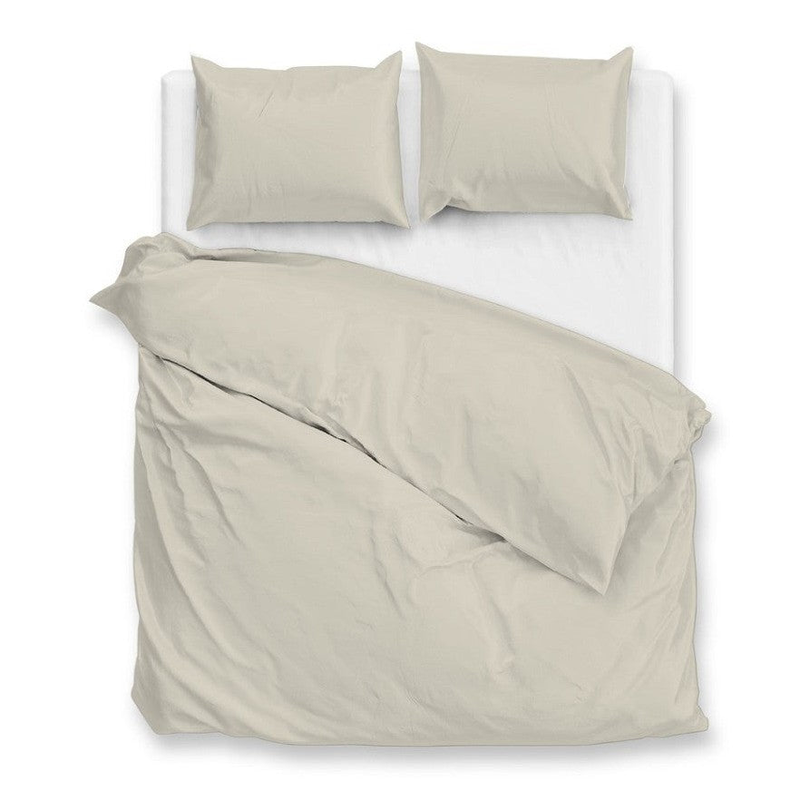 Zo Home Dekbedovertrek Percale Percalle Cool Beige