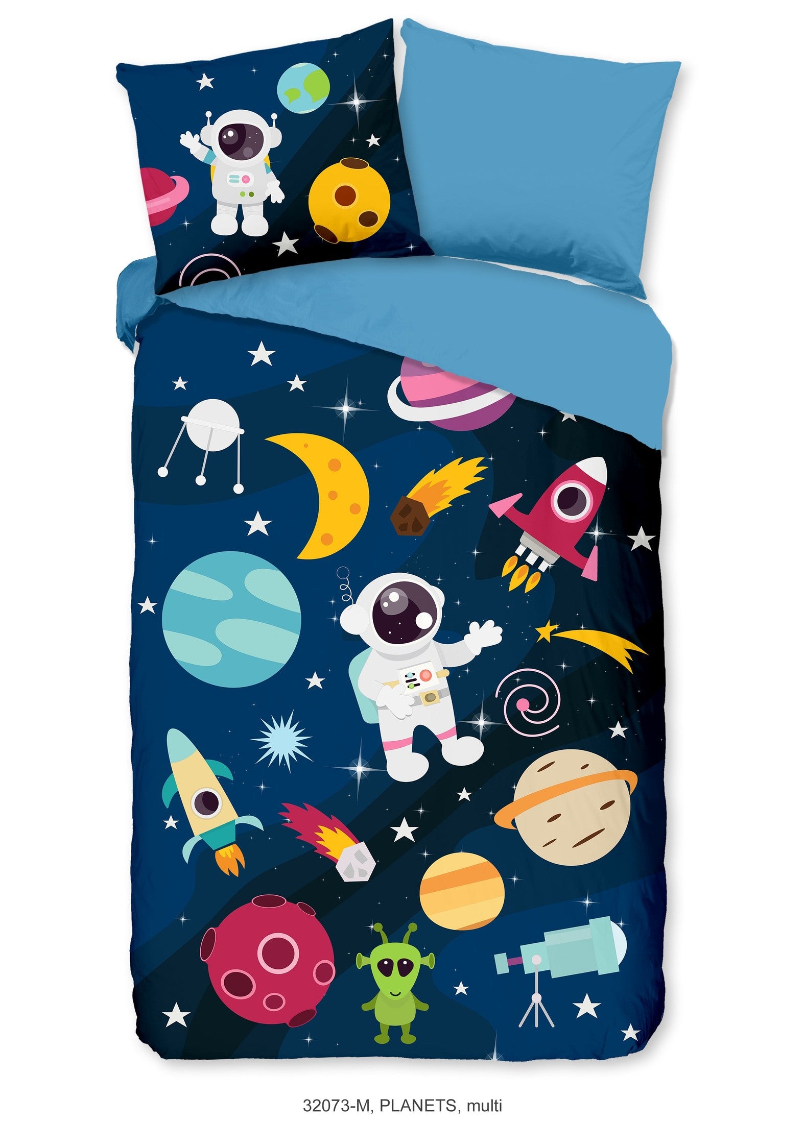 Pure Dekbedovertrek Microfiber Planets Multi