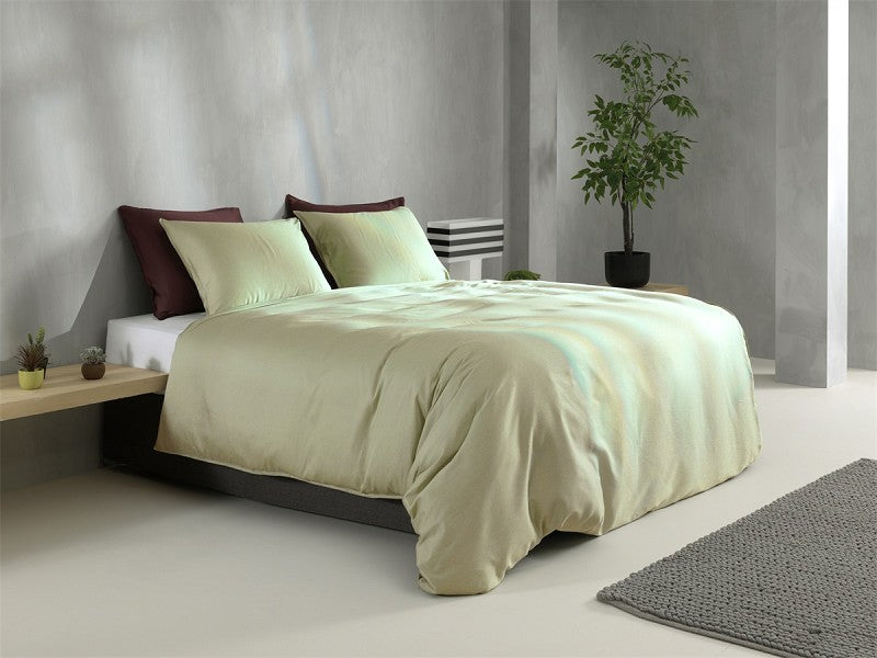 Zo Home Dekbedovertrek Percale Percalle Aloe Green