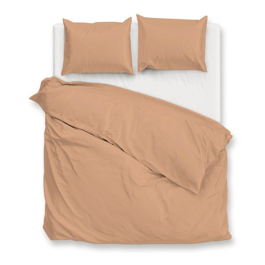 Zo Home Dekbedovertrek Percale Percalle Cream Tan