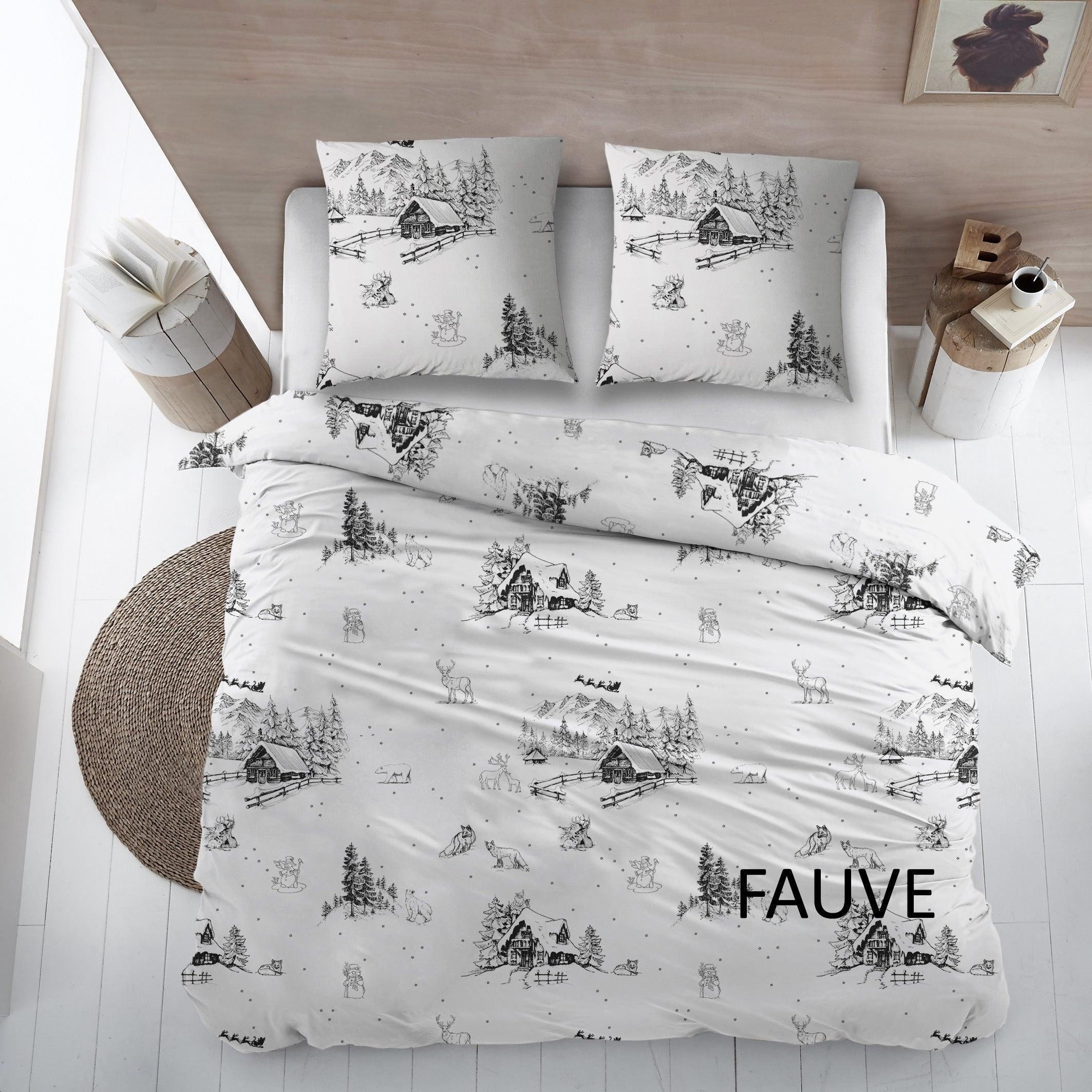 Cottons Dekbedovertrek Fauve Flanel - Bedtextielonline.be