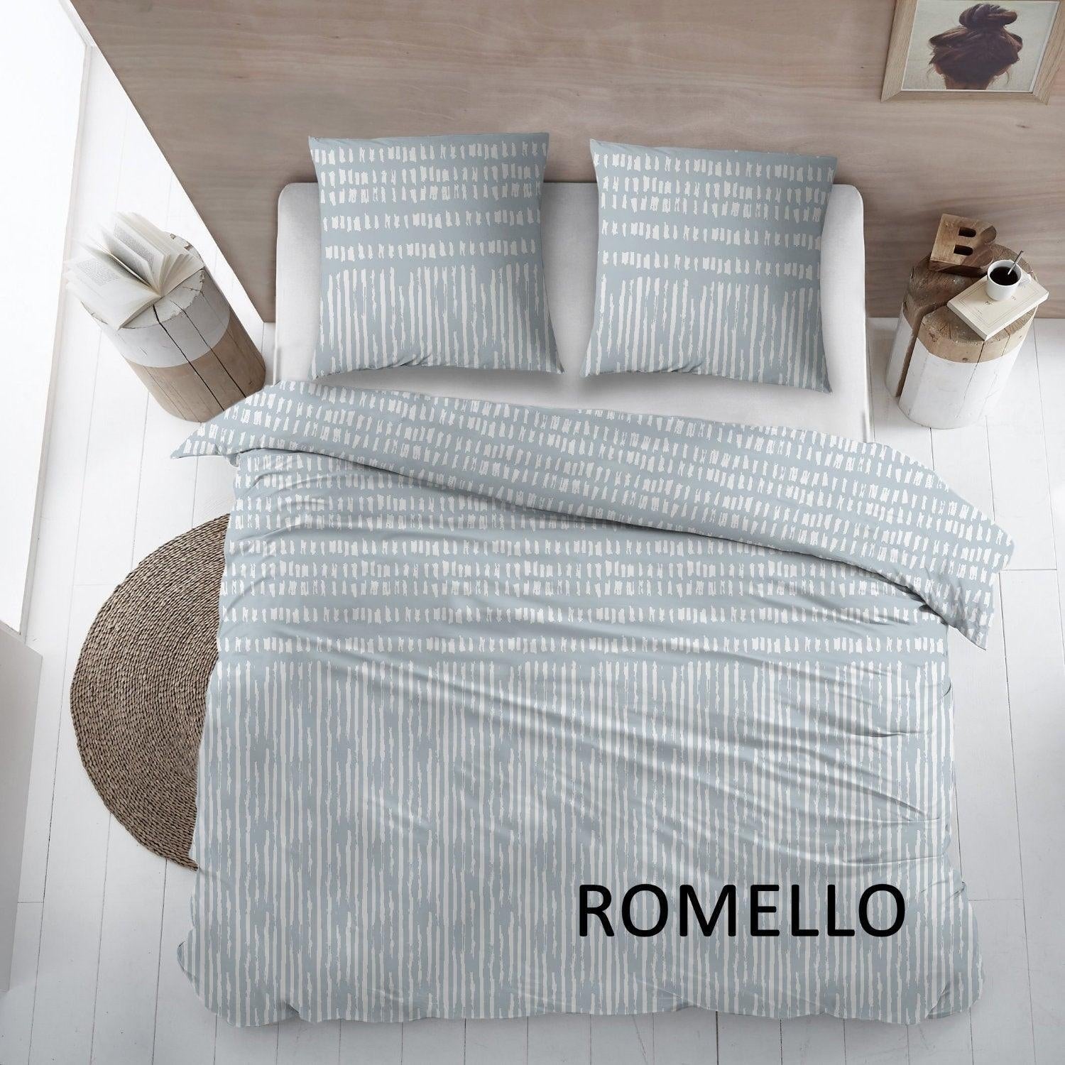 Dekbedovertrek Katoen Romello Blue - Bedtextielonline.be