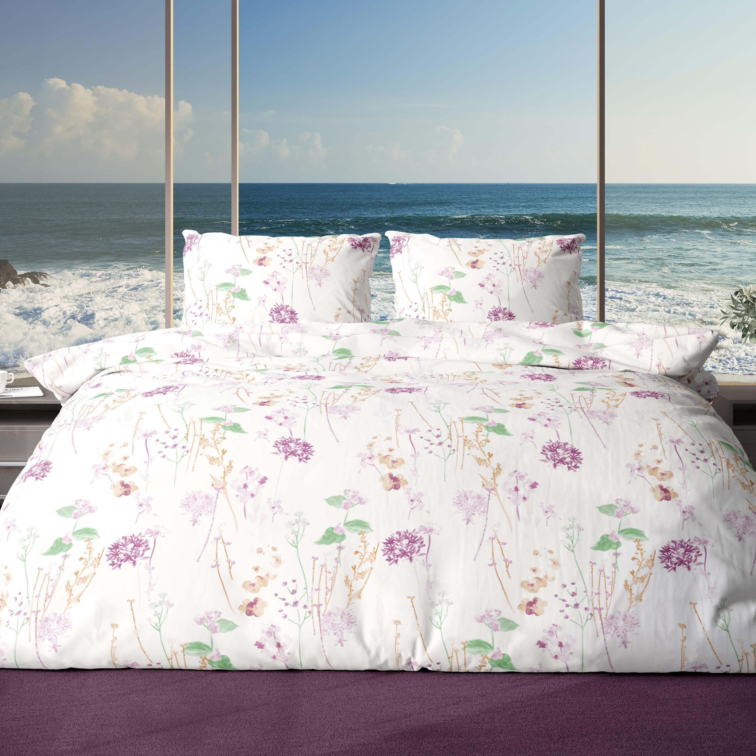 Romanette Dekbedovertrek Katoen Jardin Rose - Bedtextielonline.be