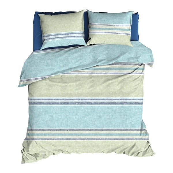 Romanette Bettbezug Baumwolle Alfie Aqua/Blau