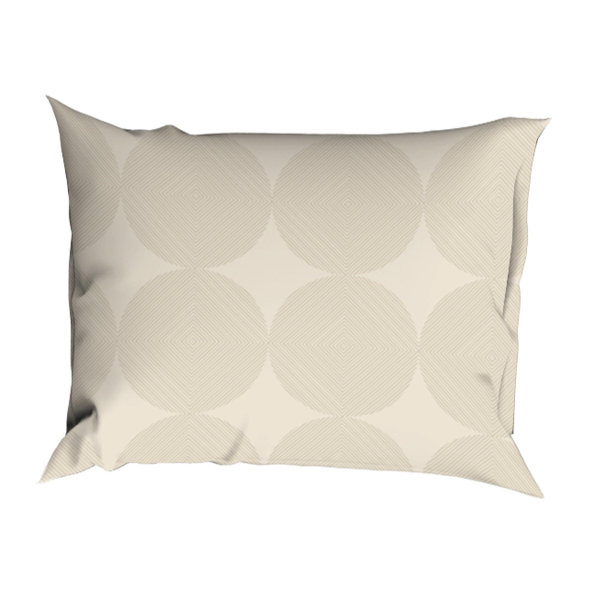 Satin d'Or Dekbedovertrek Satijn Cercles Beige/Oker - Bedtextielonline.be