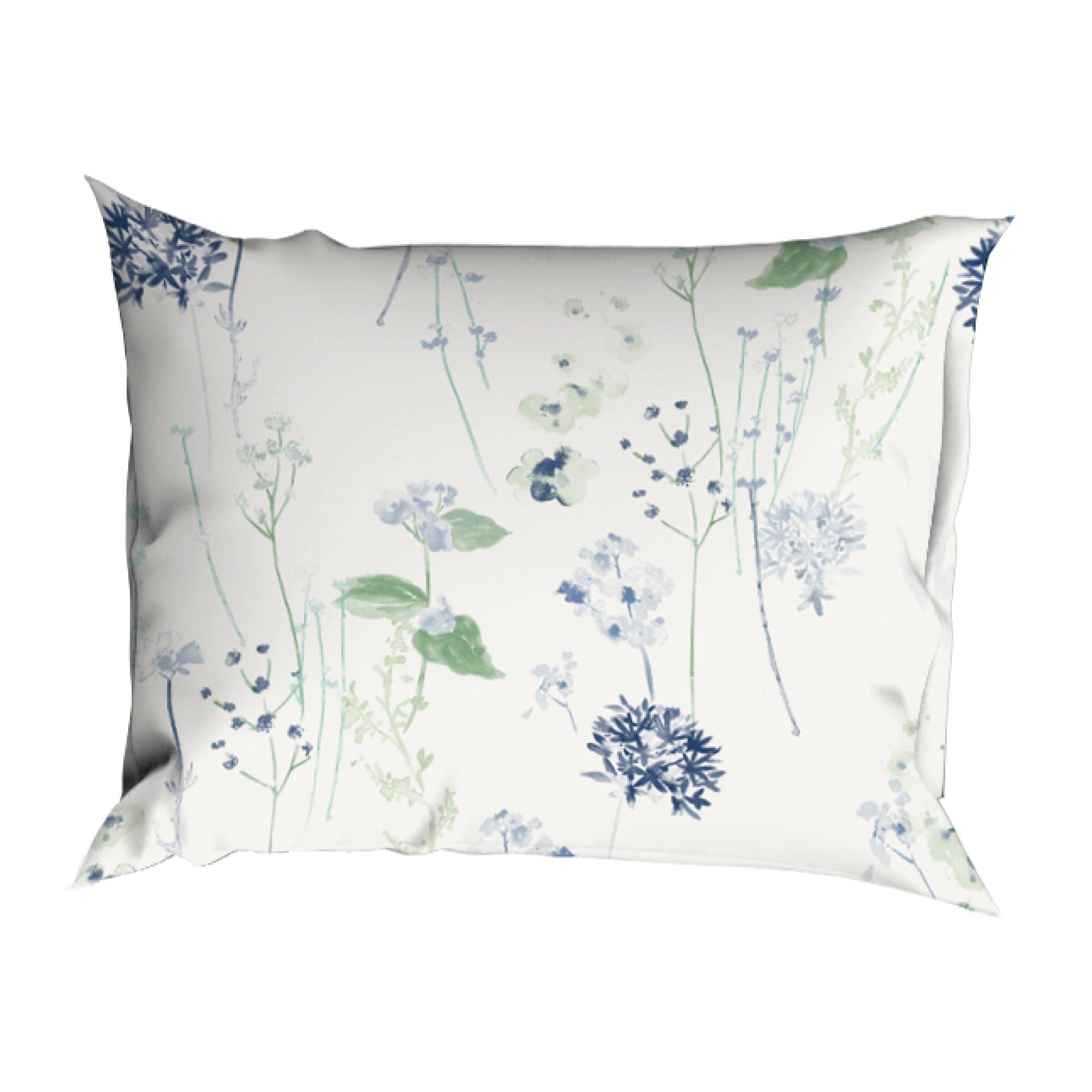 Romanette Dekbedovertrek Katoen Jardin Blauw - Bedtextielonline.be