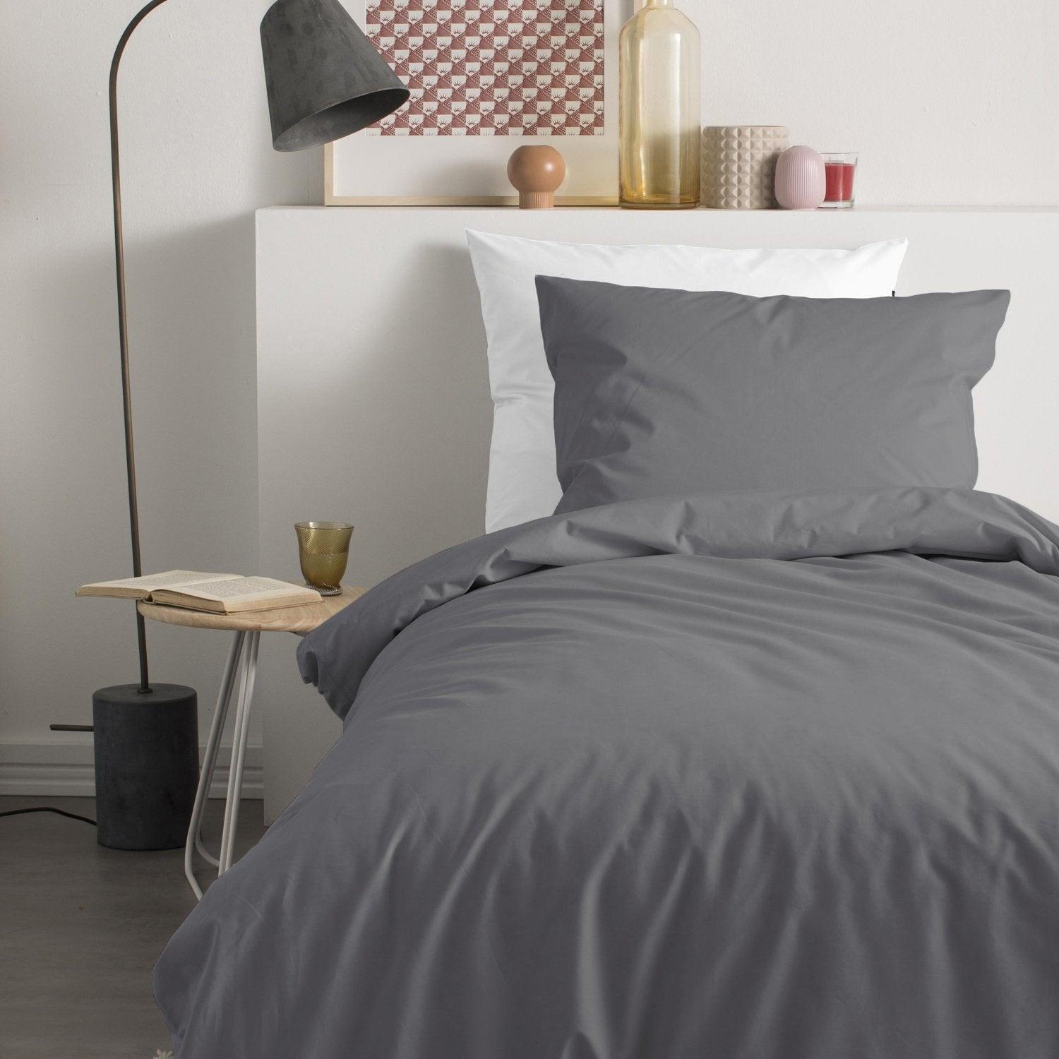 Cinderella Dekbedovertrek Morning Anthracite Flanel - Bedtextielonline.be