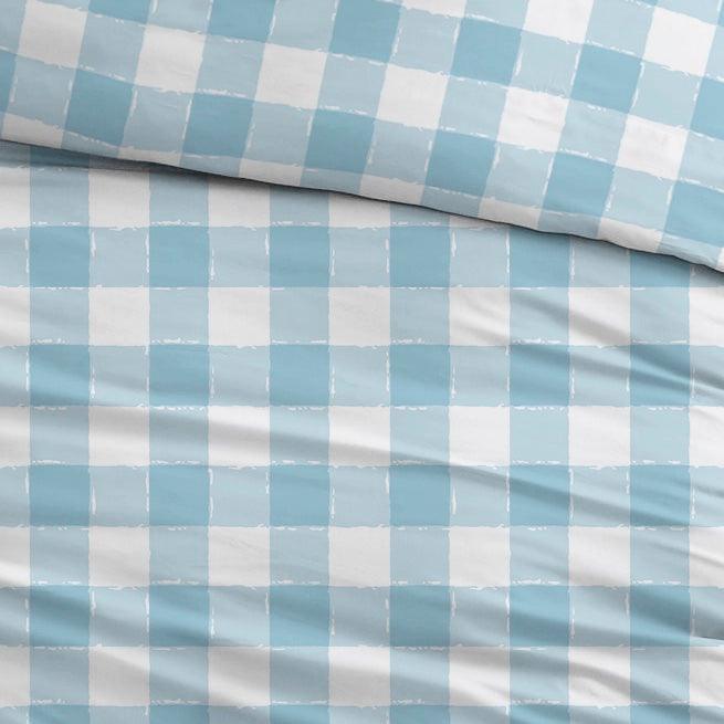 Dekbedovertrek Flanel Lies Blue - Bedtextielonline.be