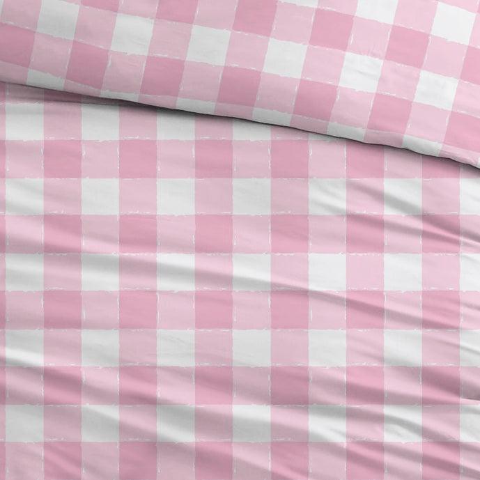 Dekbedovertrek Flanel Lies Pink - Bedtextielonline.be