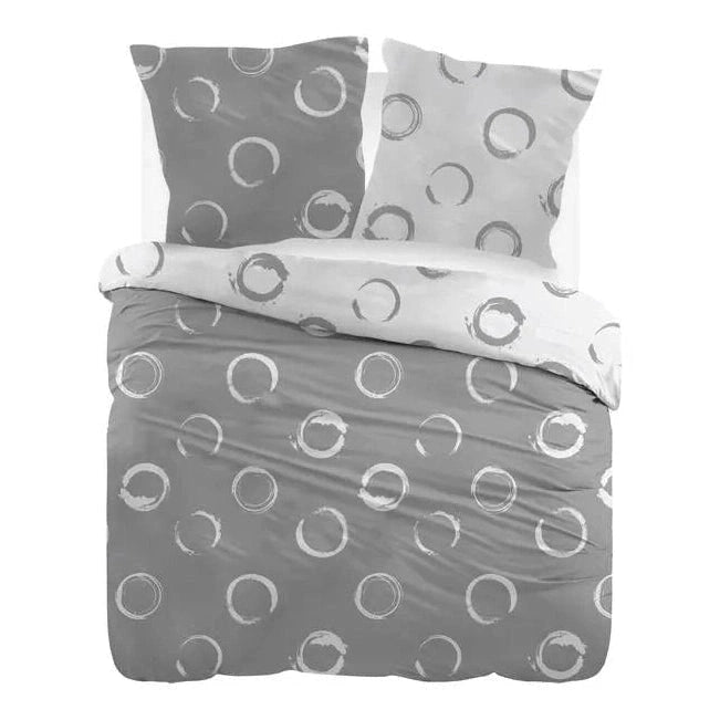 Baumwoll-Bettlaken-Set, Flanell, Lieve Grey