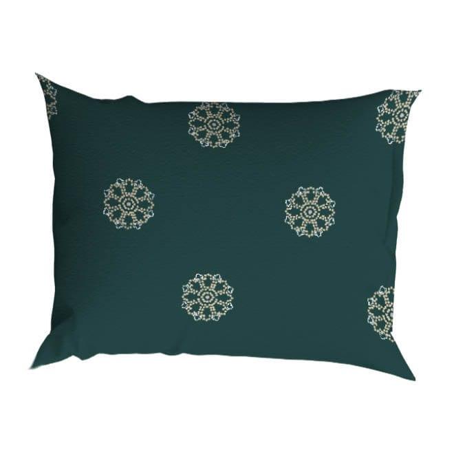 Romanette Dekbedovertrek Dekbedovertrek Flanel Flocons Forest Green