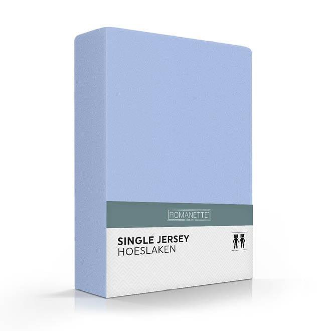 Romanette Hoeslaken Hoeslaken Single Jersey Bleu