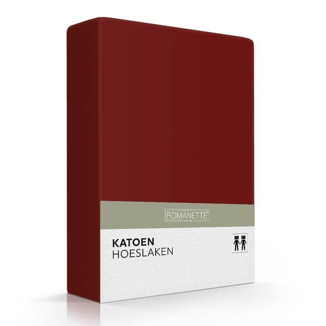 Romanette Hoeslaken Romanette Hoeslaken Basic Katoen Bordo