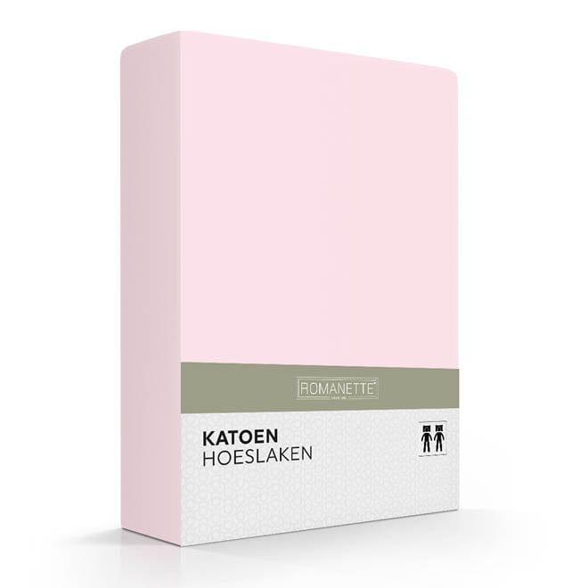 Romanette Hoeslaken Romanette Hoeslaken Basic Katoen Rose