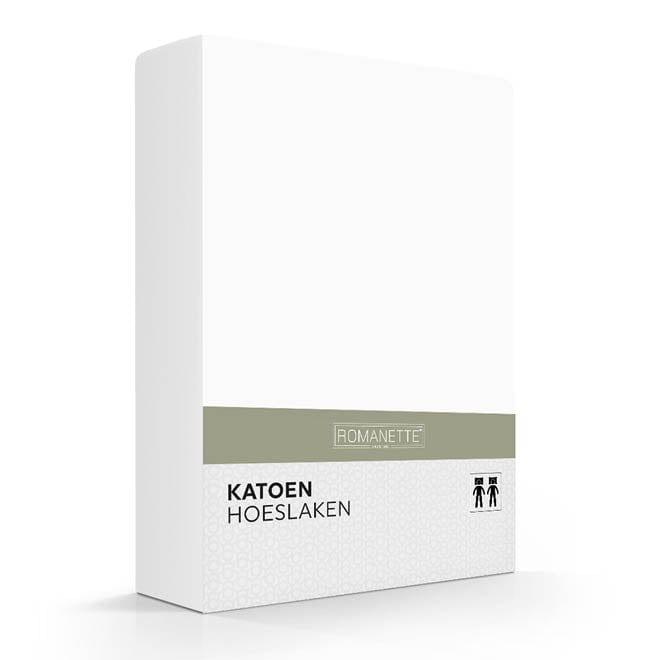 Romanette Hoeslaken Romanette Hoeslaken Basic Katoen Wit