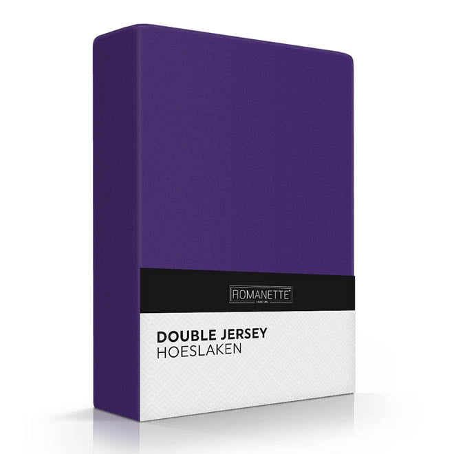 Romanette Hoeslaken Double Jersey Purper