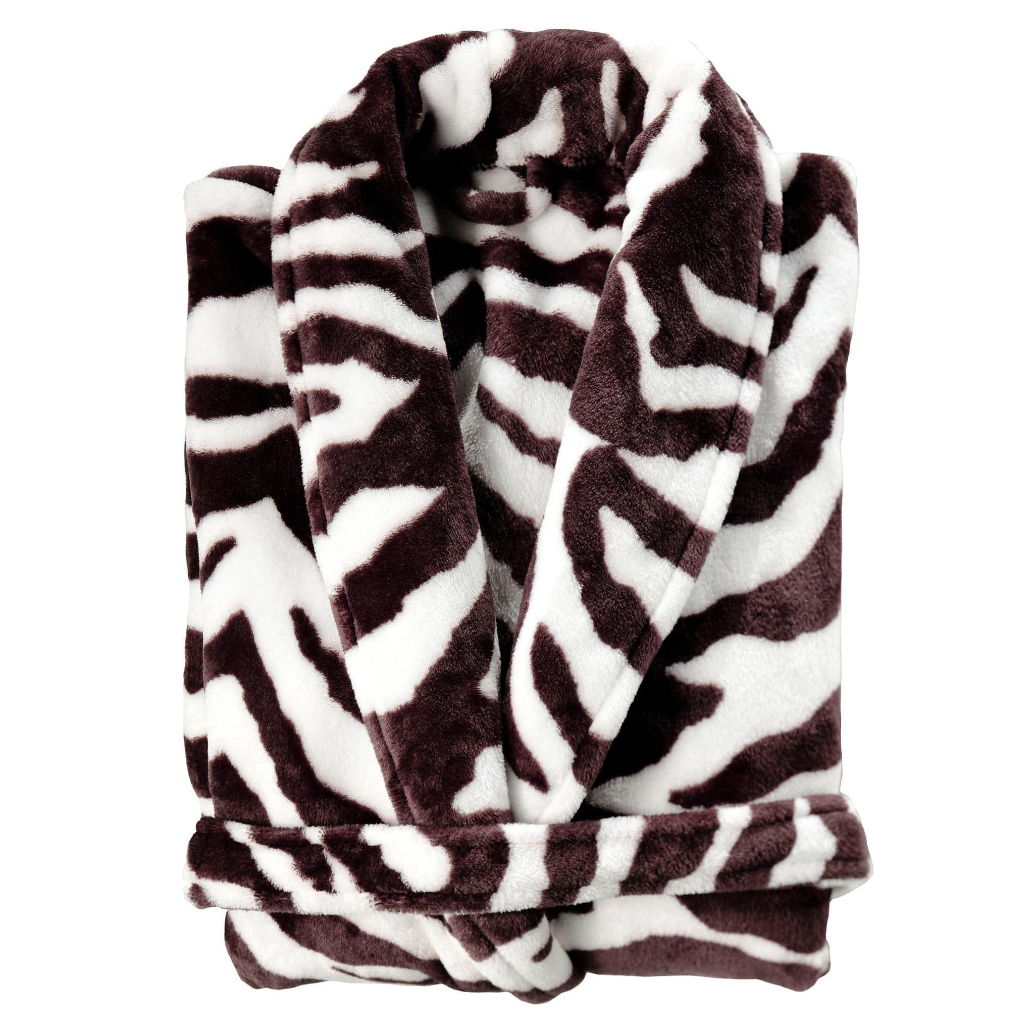 Zo Home Badjas Zo Home Badjas Zebra Brown Polyester